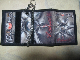 Helloween, hrubá pevná textilná peňaženka s retiazkou a karabínkou
